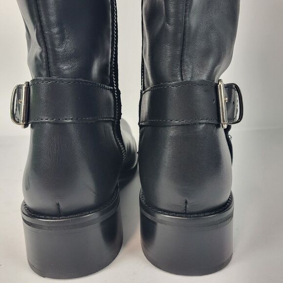 Steve Madden Bryanna Woman's Moto Boot Leather black Size 10 M - Picture 10 of 16